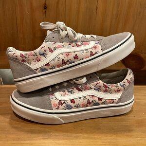 VANS Old Skool RARE Butterfly Floral Unisex Size 5  Missy Youth size